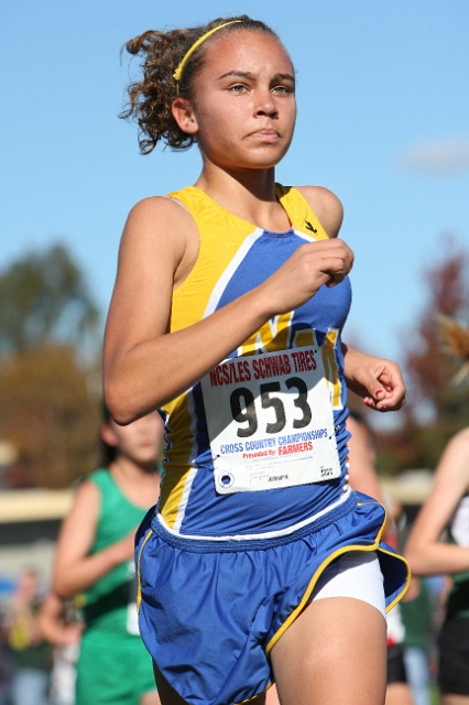 NCS XC D1 Girls-079.JPG - 2009 North Coast Section Cross Country Championships, Hayward High School, Hayward, California